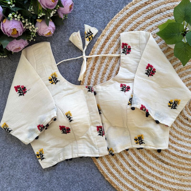 Amrah Wholesale Fab Khadi Vol 9 Khadi Printed Blouse - Amrah Wholesale