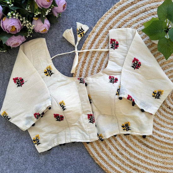 Amrah Wholesale Fab Khadi Vol 9 Khadi Printed Blouse - Amrah Wholesale