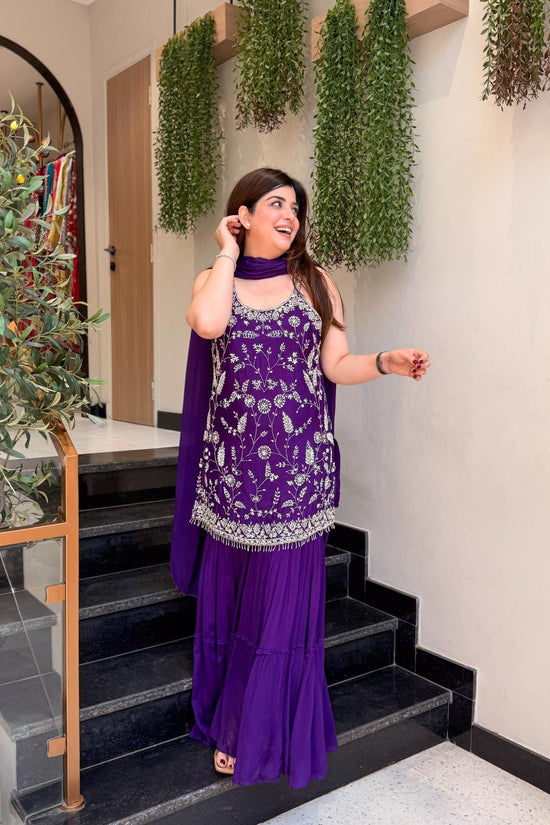 Amrah Wholesale Fiza 01 Chinon Embroidered Kurti Bottom Dupatta Set - Amrah Wholesale
