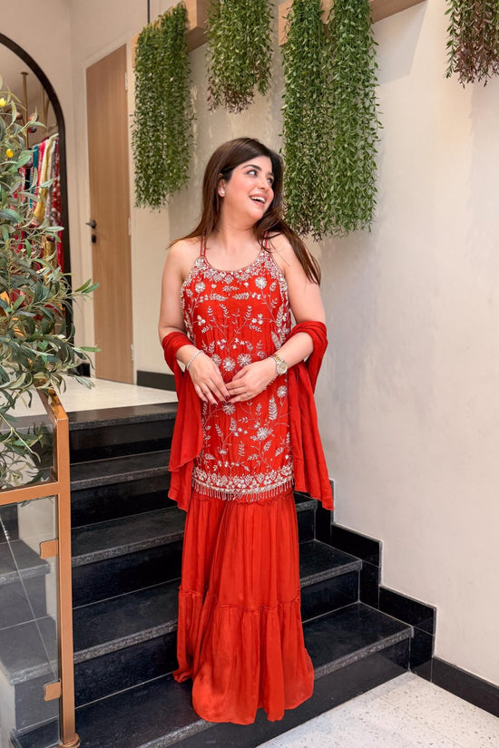 Amrah Wholesale Fiza 01 Chinon Embroidered Kurti Bottom Dupatta Set - Amrah Wholesale