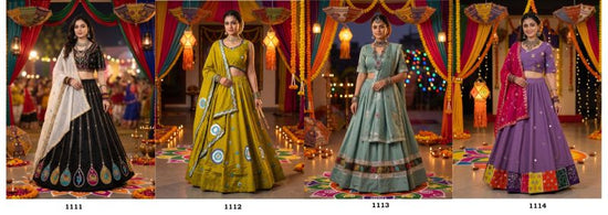 Amrah Wholesale Garbi Vol 1 Roman Silk Lehenga Choli