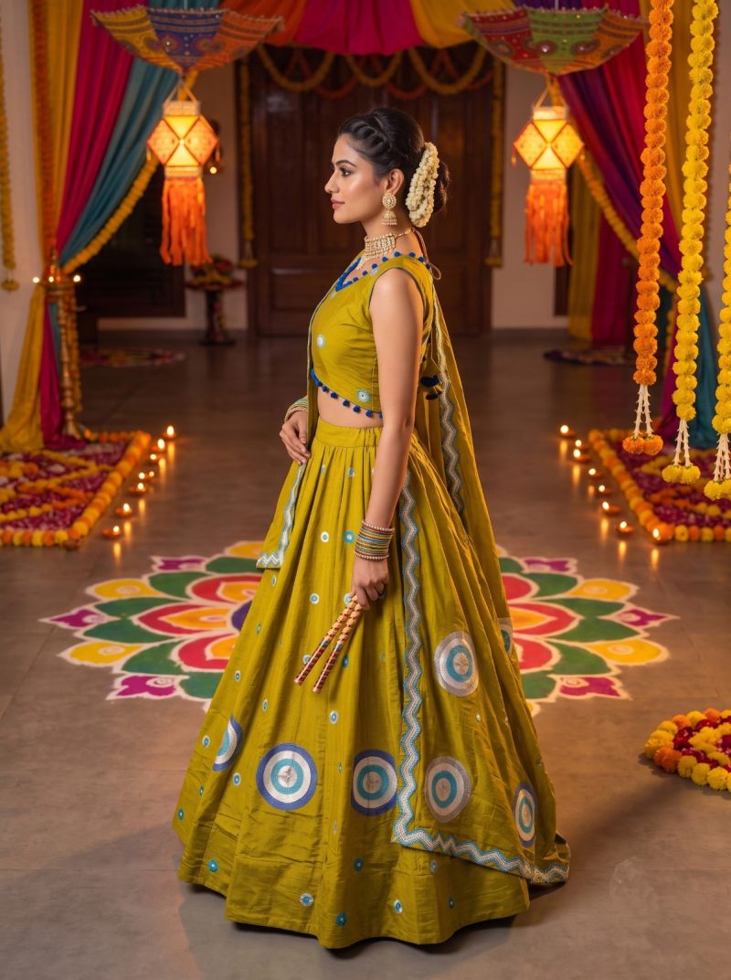 Amrah Wholesale Garbi Vol 1 Roman Silk Lehenga Choli