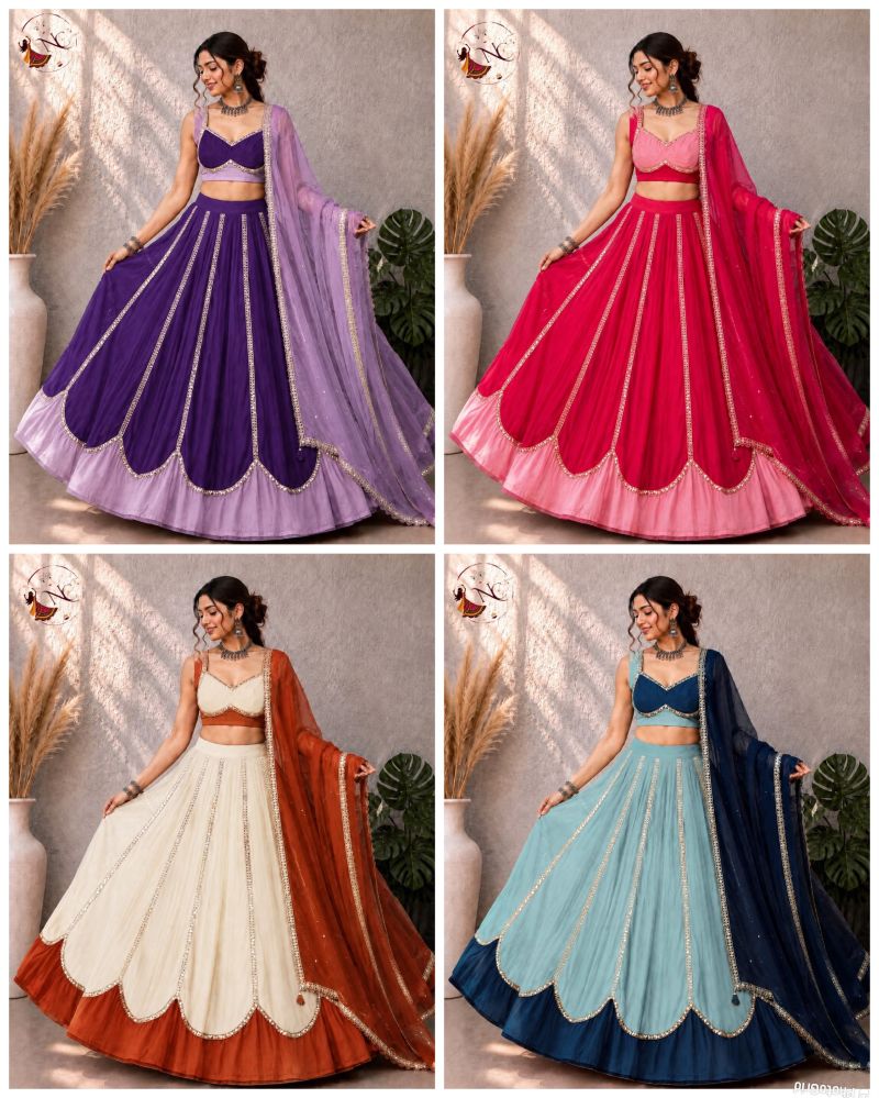 Amrah Wholesale Ghoomar Vol 1 Rayon Mirror Work Lehenga Choli - Amrah Wholesale