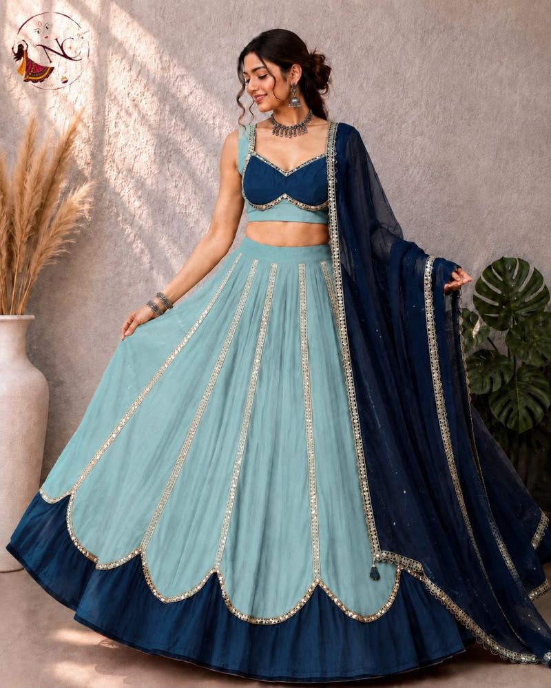 Amrah Wholesale Ghoomar Vol 1 Rayon Mirror Work Lehenga Choli - Amrah Wholesale