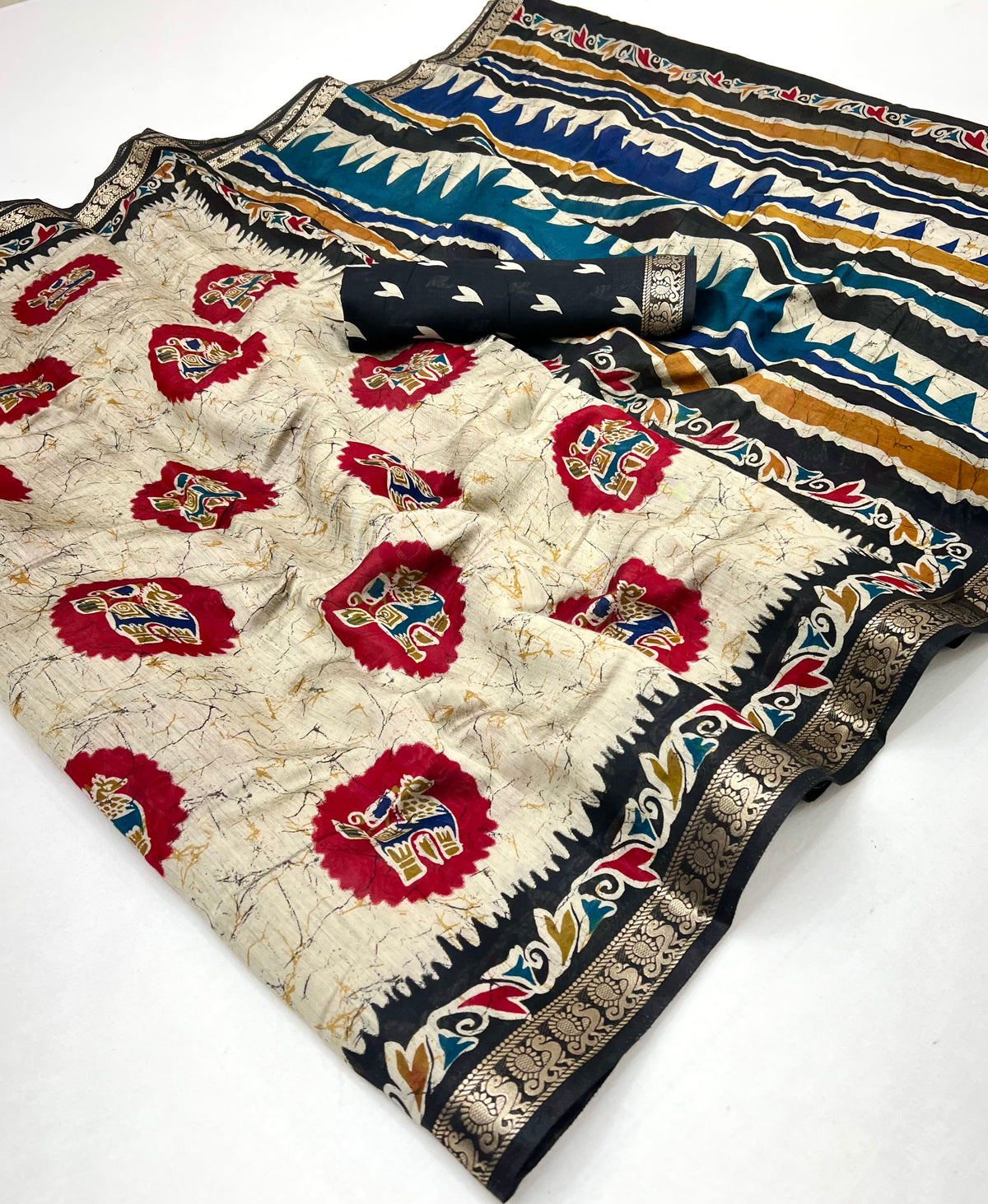 Amrah Wholesale Gola G 5001 To 5006 PV Cotton Printed Saree