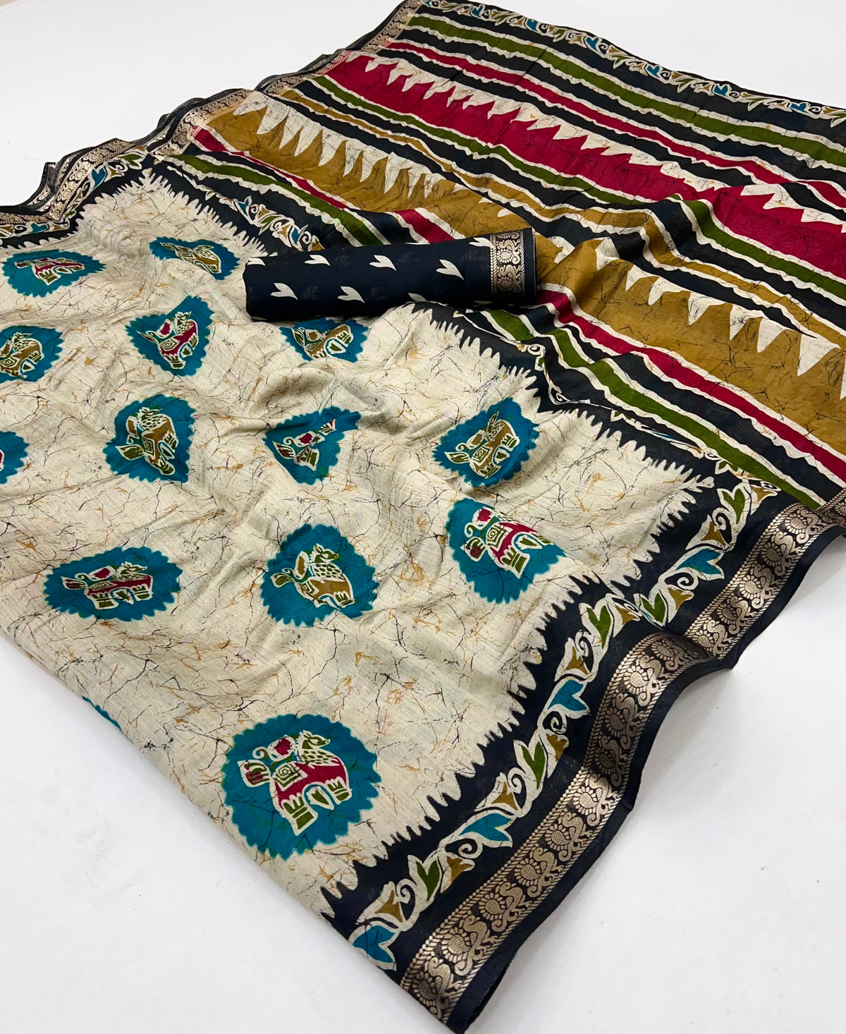 Amrah Wholesale Gola G 5001 To 5006 PV Cotton Printed Saree