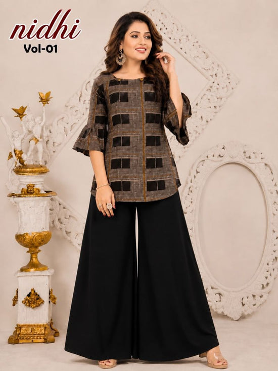 Amrah Wholesale Hiaara Nidhi Vol 1 Rayon Printed Short Tops - Amrah Wholesale