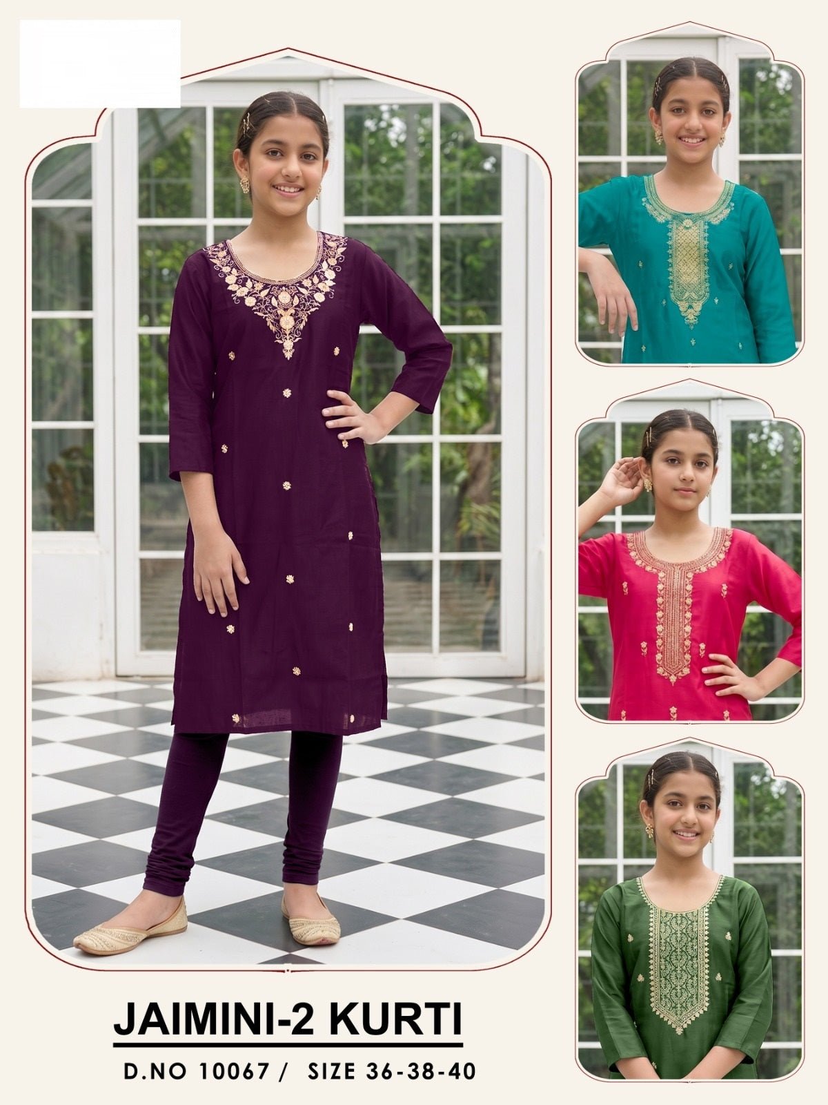Amrah Wholesale Jamini 10065 And 10067 Gadwal Silk Kurti - Amrah Wholesale