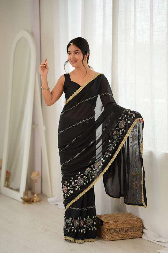 Amrah Wholesale Jf 3827 Star Georgette Saree