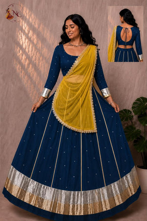 Amrah Wholesale Jhamkudi Vol 1 Rayon Mirror Work Stitched Navratri Lehenga Choli - Amrah Wholesale