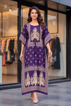 Amrah Wholesale Kaftan Vol 9 French Crepe Printed Long Kaftan