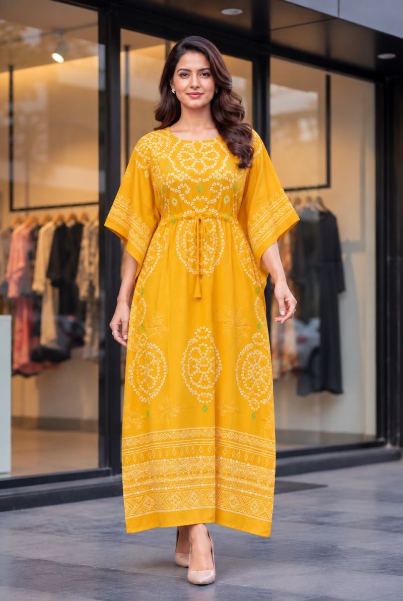 Amrah Wholesale Kaftan Vol 9 French Crepe Printed Long Kaftan