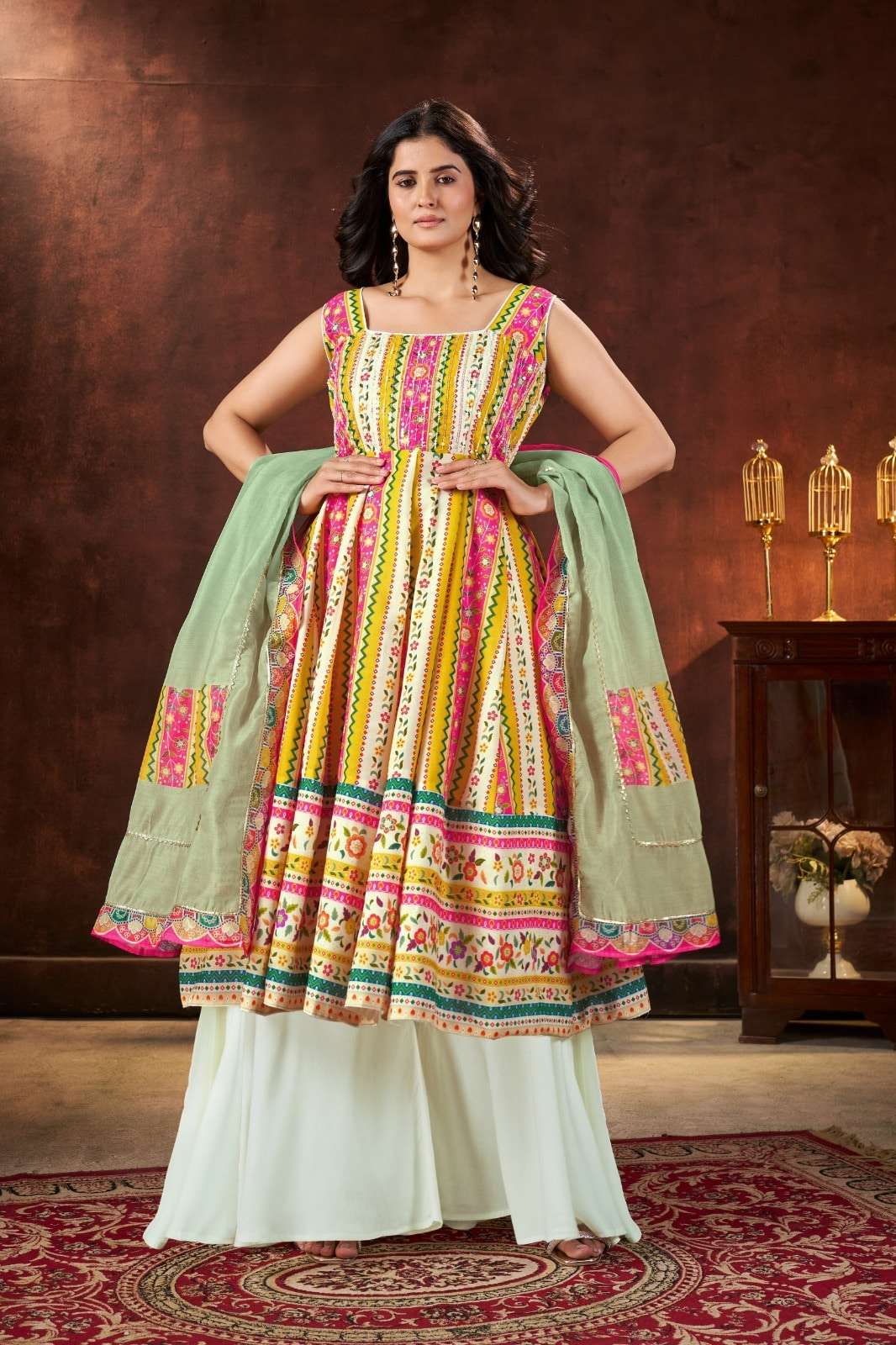 Amrah Wholesale Kainat Rayon - 79 Embroidered Salwar Suit Set
