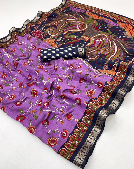Amrah Wholesale Kalamkari Vol 1 PV Cotton Saree - Amrah Wholesale