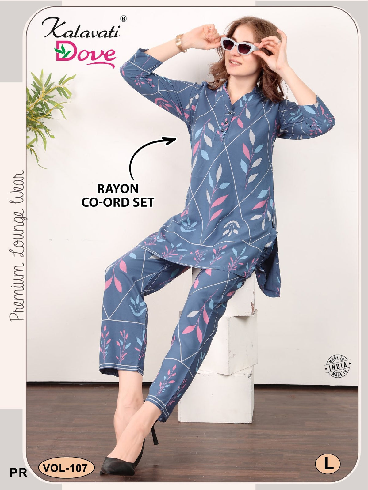 Amrah Wholesale Kalavatis Vol 107 A Rayon Printed Co Ord Set