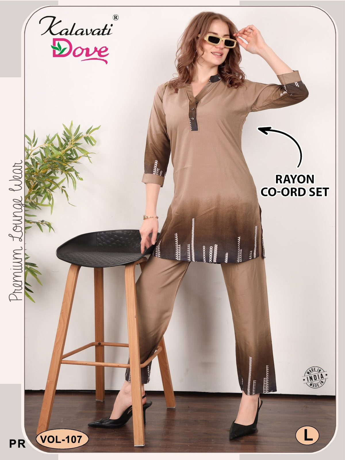 Amrah Wholesale Kalavatis Vol 107 A Rayon Printed Co Ord Set