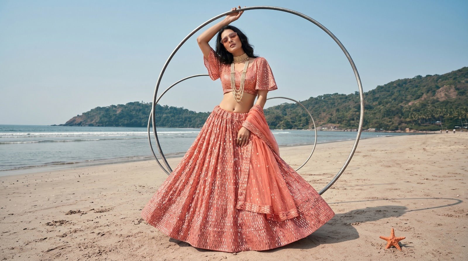 Amrah Wholesale Kb Series 8101 Butterfly Net Sequence Worked Lehenga Choli Collection - Amrah Wholesale