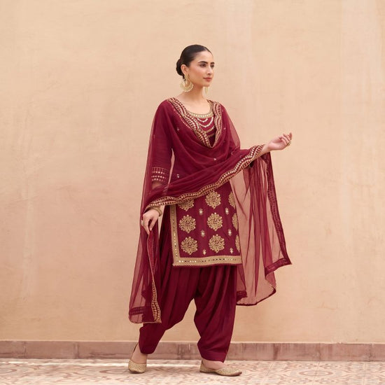 Amrah Wholesale KB Super Hit D No 4113 To 14 Britalian Soft Silk Mirror Embroidered Dress Material
