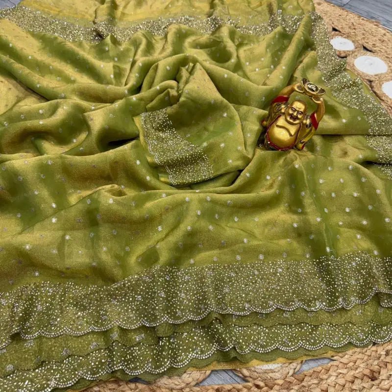 Amrah Wholesale Kc 1002 Space Silk Jarkhan Worked Premium Saree Collection - Amrah Wholesale