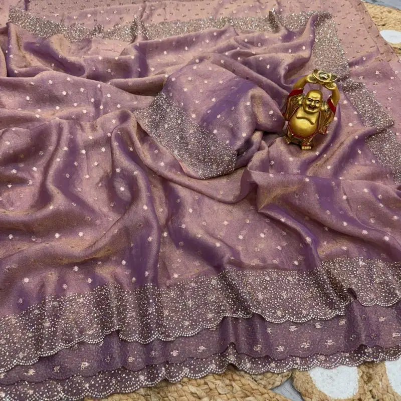 Amrah Wholesale Kc 1002 Space Silk Jarkhan Worked Premium Saree Collection - Amrah Wholesale