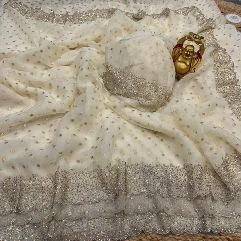 Amrah Wholesale Kc 1002 Space Silk Jarkhan Worked Premium Saree Collection - Amrah Wholesale