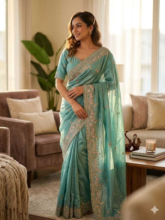 Amrah Wholesale Kc 2128 Vichitra Silk Saree - Amrah Wholesale