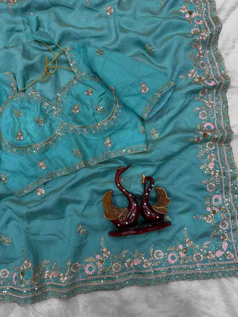 Amrah Wholesale Kc 2128 Vichitra Silk Saree - Amrah Wholesale