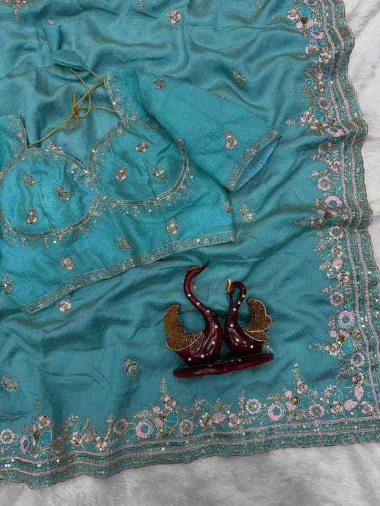 Amrah Wholesale Kc 2128 Vichitra Silk Saree - Amrah Wholesale