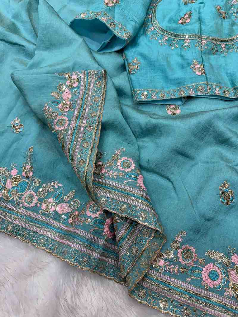 Amrah Wholesale Kc 2128 Vichitra Silk Saree - Amrah Wholesale