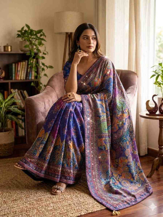 Amrah Wholesale KC 2132 Soft Chinon Saree Collection - Amrah Wholesale