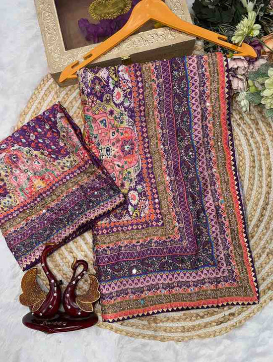 Amrah Wholesale KC 2132 Soft Chinon Saree Collection - Amrah Wholesale