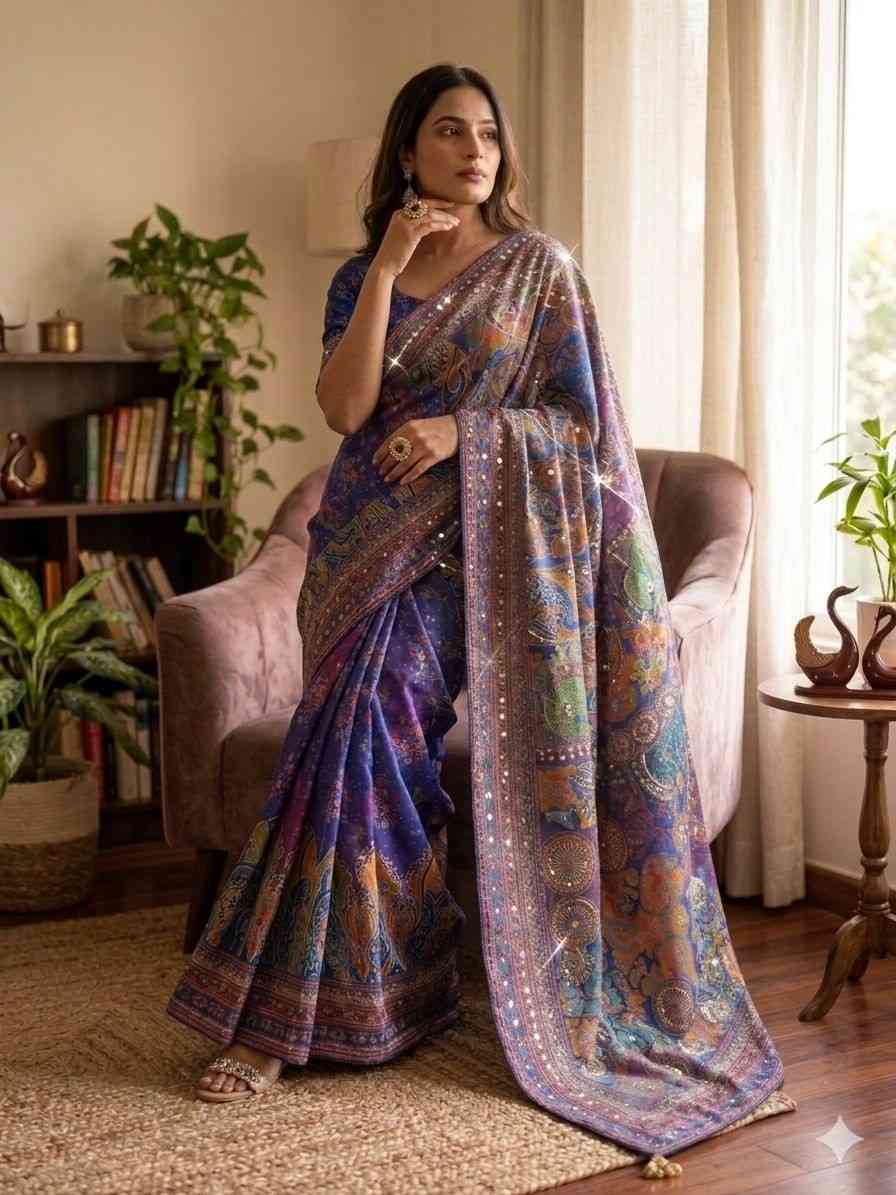 Amrah Wholesale KC 2132 Soft Chinon Saree Collection - Amrah Wholesale