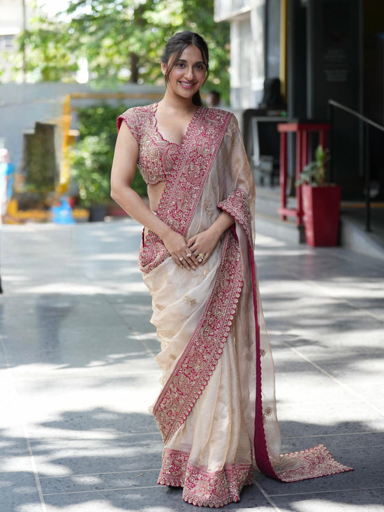 Amrah Wholesale Kc 2144 Soft Zipsy Silk Embroidered Designer Saree - Amrah Wholesale