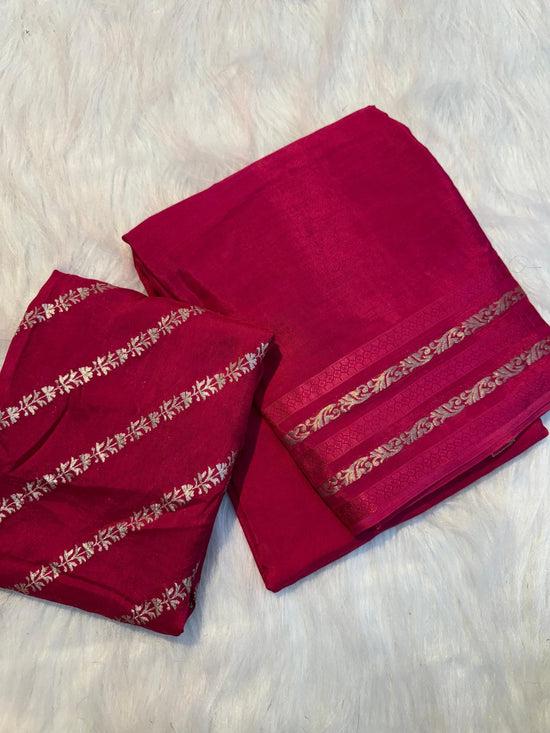 Amrah Wholesale Kc 221 Pure Viscose Mysore Crepe Silk Saree - Amrah Wholesale