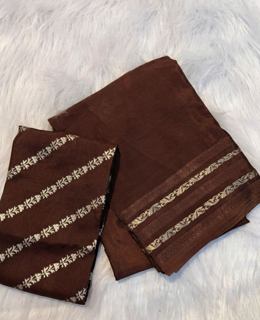 Amrah Wholesale Kc 221 Pure Viscose Mysore Crepe Silk Saree - Amrah Wholesale