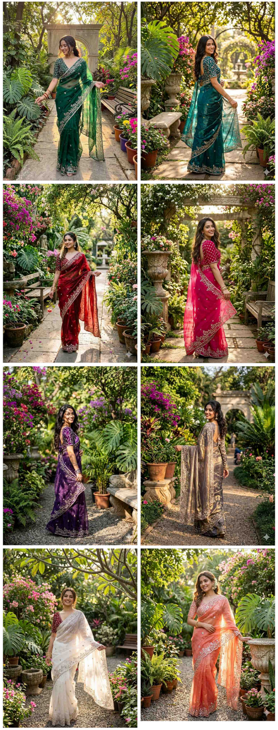 Amrah Wholesale KC 410 Satin Silk Saree Collection - Amrah Wholesale