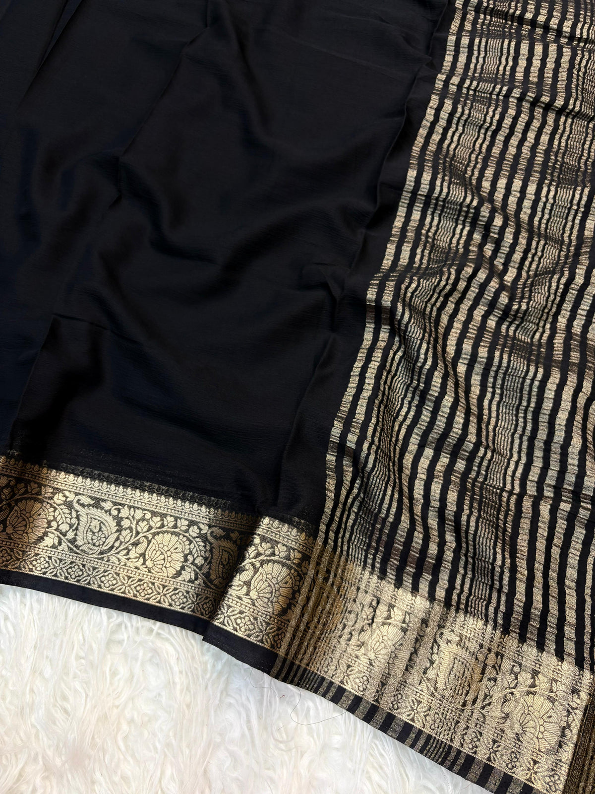 Amrah Wholesale Kc 412 Pure Chiffon Saree