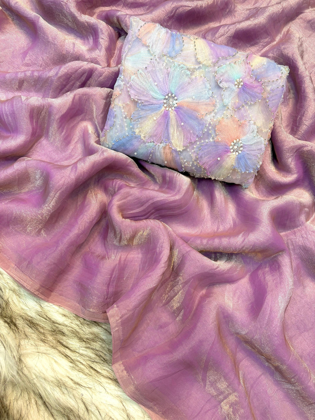 Amrah Wholesale Kc 413 Fandy Satin Silk Designer Saree