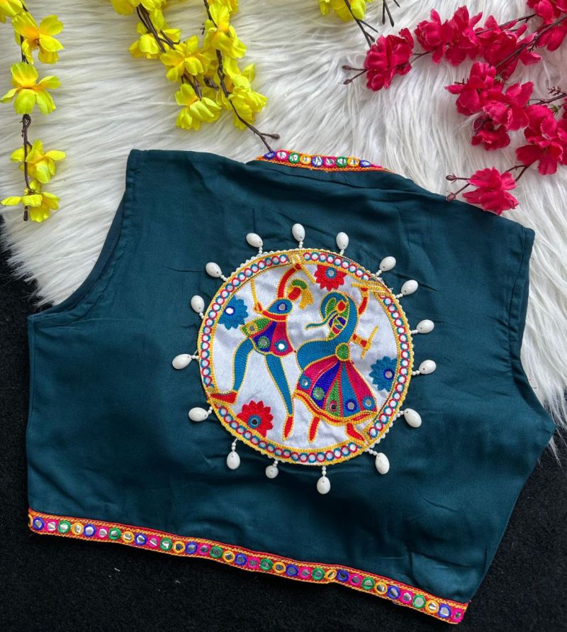 Amrah Wholesale Khadi Vol 33 Rayon Kodi Work Blouse - Amrah Wholesale