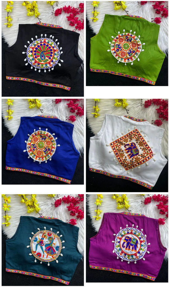 Amrah Wholesale Khadi Vol 33 Rayon Kodi Work Blouse - Amrah Wholesale