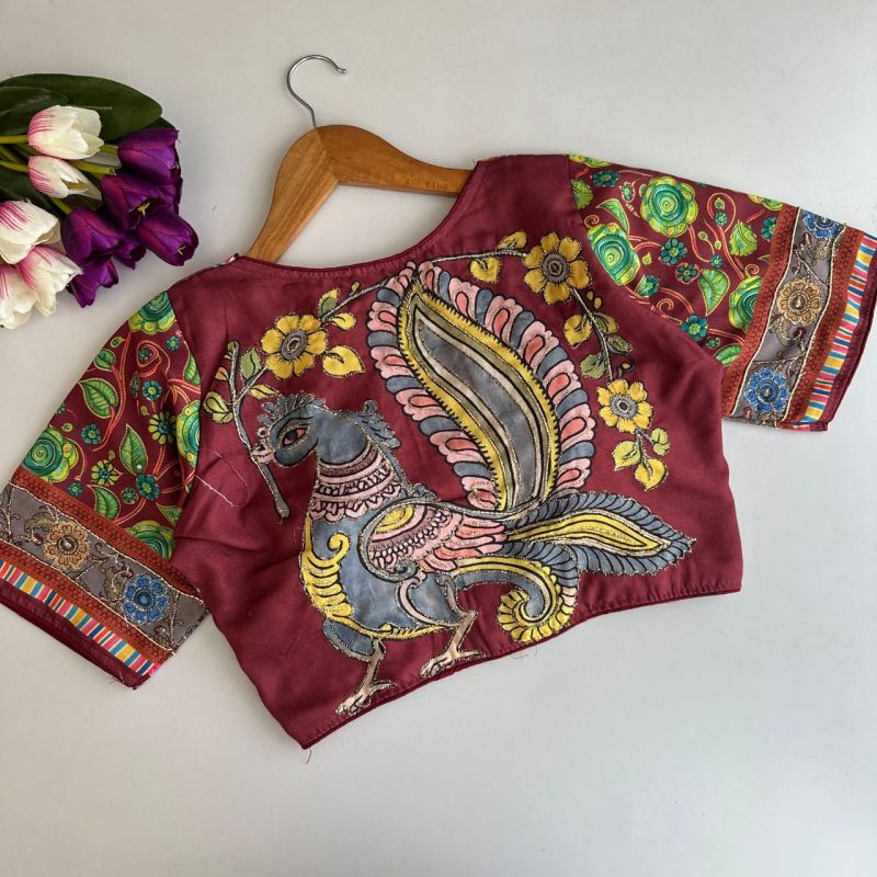 Amrah Wholesale Khadi Vol 34 Cotton Hand Work Blouse - Amrah Wholesale