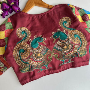 Amrah Wholesale Khadi Vol 34 Cotton Hand Work Blouse - Amrah Wholesale