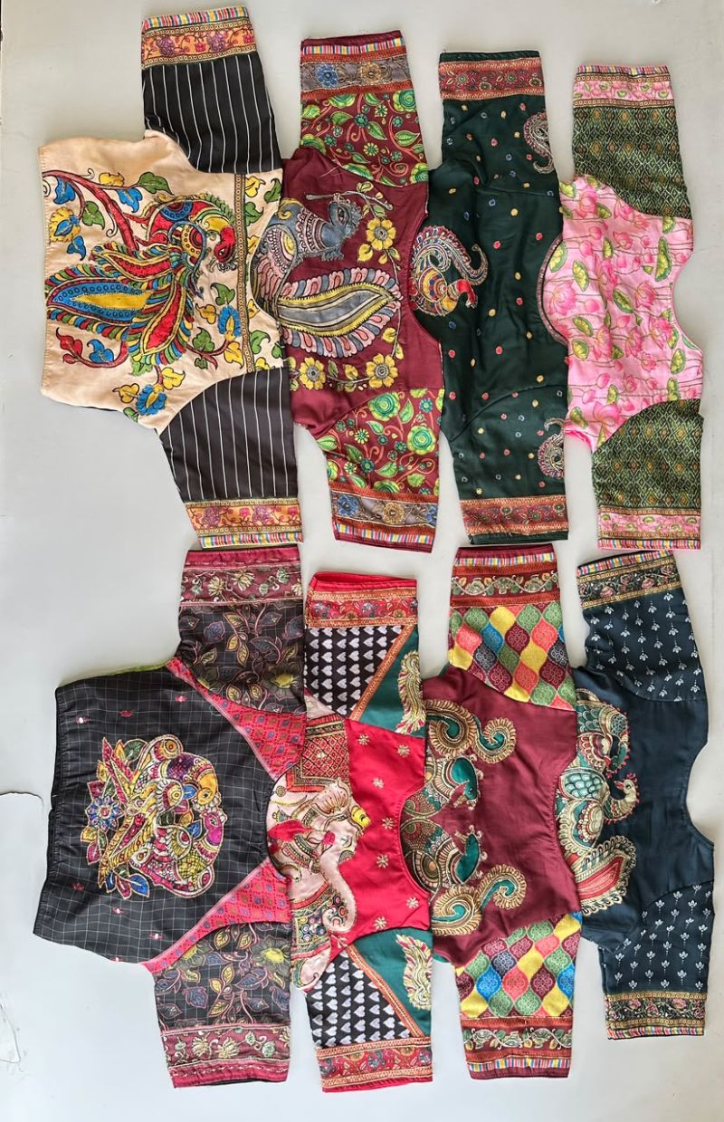 Amrah Wholesale Khadi Vol 34 Cotton Hand Work Blouse - Amrah Wholesale