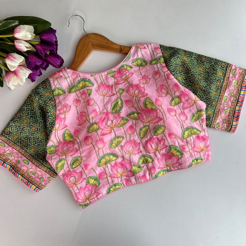 Amrah Wholesale Khadi Vol 34 Cotton Hand Work Blouse - Amrah Wholesale
