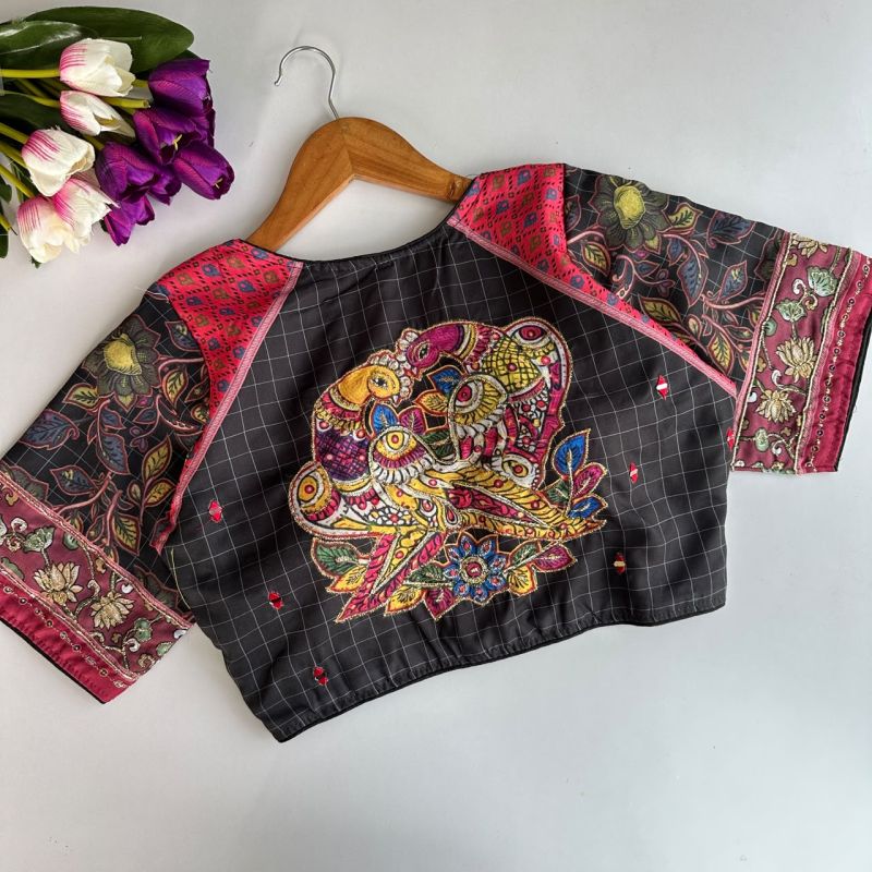 Amrah Wholesale Khadi Vol 34 Cotton Hand Work Blouse - Amrah Wholesale
