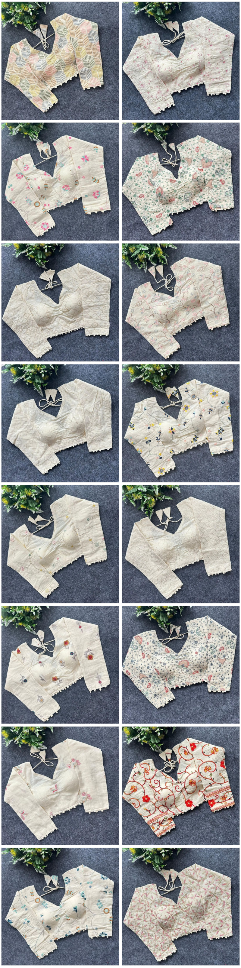 Amrah Wholesale Khadi Vol 39 Khadi Cotton Embroidered Blouse