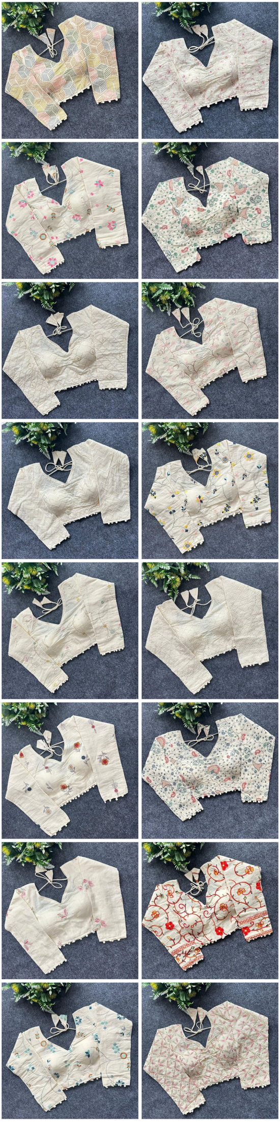 Amrah Wholesale Khadi Vol 39 Khadi Cotton Embroidered Blouse