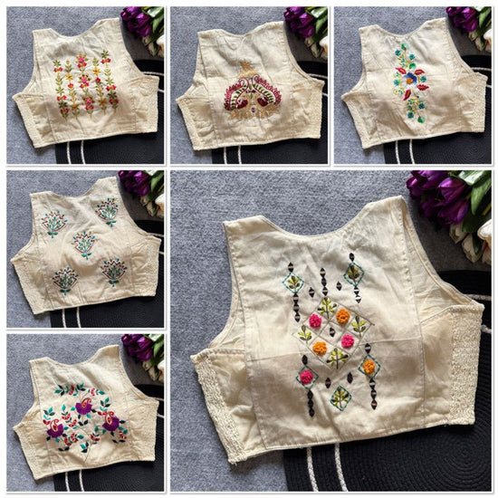 Amrah Wholesale Khadi Vol 62 Pure Khadi Cotton Blouse