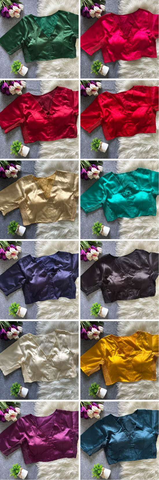 Amrah Wholesale Khadi Vol 63 Silk Blouse