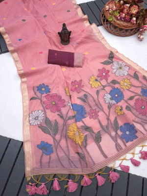 Amrah Wholesale Lotus Vol 1 Munga Cotton Saree